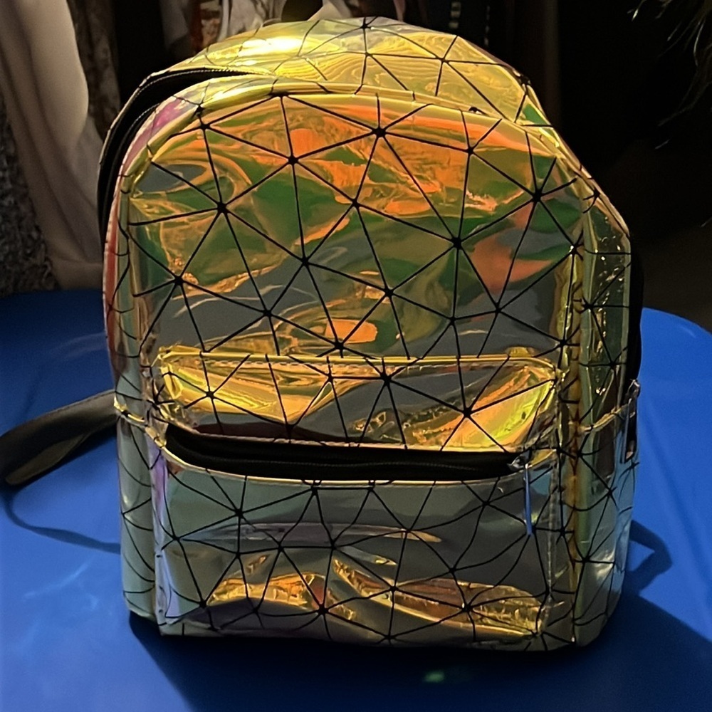 Dazzling Gold Backpack 🌟